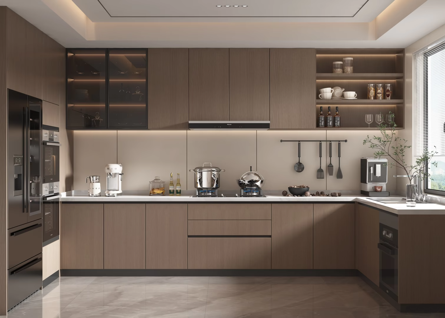 Giường Ngủ Thông Minh Gỗ MDF Màu Nâu Vân Gỗ - Ảnh 2